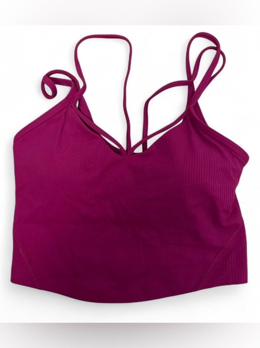 lululemon athletica Strappy Ribbed Bralette - Magenta